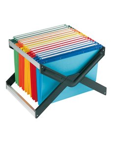 SUPPORTO PER CARTELLE SOSPESE LUXOR CON 10 CARTELLE JOKER 33CM LUXOR 1 MX 10P1 BERTESI SUPPORTI PER CARTELLE SOSPESE