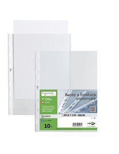 10 buste forate ATLA T 150 50x70cm liscio SEI ROTA 665015