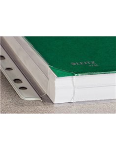 10 BUSTE FORATE C/SOFFIETTO 22X30 IN PVC LEITZ 47561003 LEITZ BUSTE A PERFORAZIONE UNIVERSALE 2