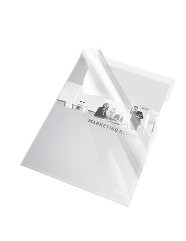 25 CARTELLINE A L 21X29,7 PVC LISCIA CRISTALLO NEUTRO ESSELTE 55430