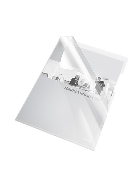 25 CARTELLINE A L 21X29,7 PVC LISCIA CRISTALLO NEUTRO ESSELTE 55430