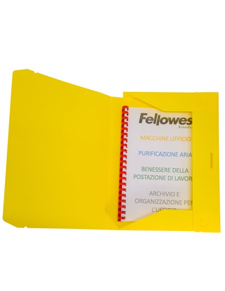 CARTELLINA PROGETTO 3 U140 GIALLO C/ELASTICO 24X35 DORSO 3 U140-GI FELLOWES CARTELLINE IN PLASTICA CON ELASTICO