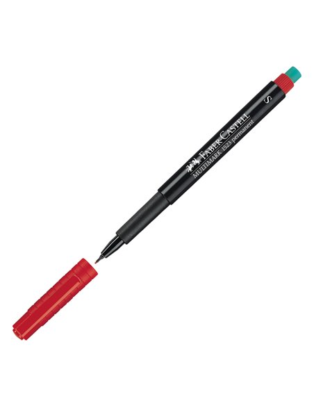 PENNARELLO MULTIMARK ROSSO 0,4 SUPERFINE FABER-CASTELL 152321 FABER-CASTELL PERMANENTI
