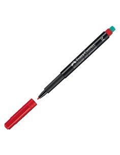 PENNARELLO MULTIMARK ROSSO 1,0 MEDIO FABER-CASTELL 152521 FABER-CASTELL PERMANENTI