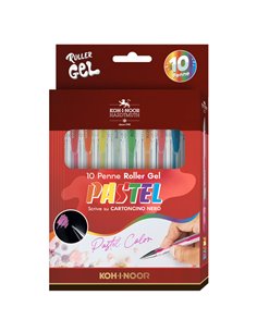 ASTUCCIO 10 ROLLER KOH-I-GEL COLORI PASTEL NAGP10P