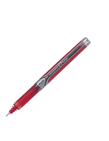 ROLLER HI-TECPOINT V7 GRIP ROSSO PILOT 006737 PILOT CON CAPPUCCIO