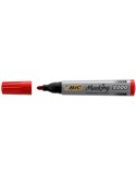 SCATOLA 12 MARCATORI 2000 ROSSO P.TONDA PERMANENTE BIC 8209133