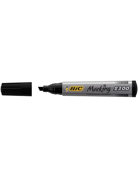 SCATOLA 12 MARCATORI 2300 NERO P.SCALPELLO PERMANENTE BIC 8209263 BIC PERMANENTI