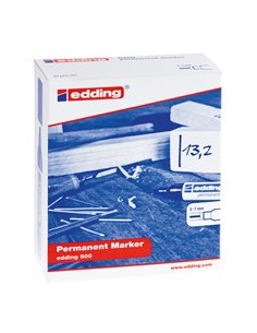 MARCATORE EDDING 500 NERO P.SCALPELLO E-500 001 EDDING PERMANENTI 2