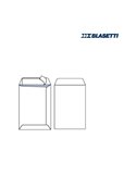 25 BUSTE A SACCO BIANCO 160X230MM 80GR C/STRIP SELF 535