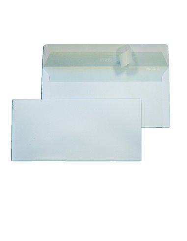 500 BUSTE BIANCHE 110X230MM 90GR S/FINESTRA C/STRIP BLASETTI 048 BLASETTI BUSTE COMMERCIALI