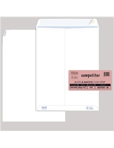 500 buste sacco COMPETITOR FSC® bianca strip adesivo 300x400mm 80gr Pigna Envelo 002950740 Pigna Envelopes BUSTE A SACCO
