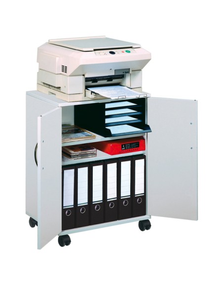 MOBILETTO MULTIFUNZIONE 74/53 CON ANTE GRIGIO 3115-10 DURABLE CARRELLI MULTIFUNZIONE E STAZIONI DI LAVORO