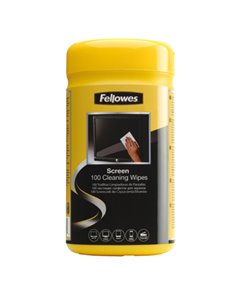 Confezione DA 100 SALVIETTE PULISCI SCHERMO 9970311 FELLOWES SALVIETTE-KIT PER PULIZIA E ARIA