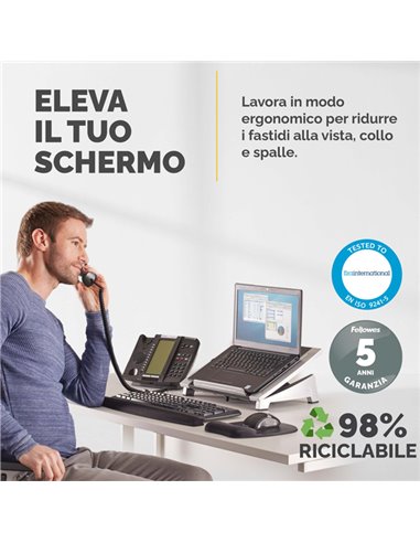 SUPPORTO NOTEBOOK OFFICE SUITES 80320 8032001 FELLOWES SUPPORTI-BRACCI MONITOR-NOTEBOOK