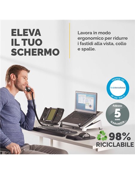 SUPPORTO NOTEBOOK OFFICE SUITES 80320 8032001 FELLOWES SUPPORTI-BRACCI MONITOR-NOTEBOOK