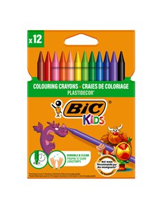 ASTUCCIO 12 PASTELLI KIDS PLASTIDECOR BIC 9457645