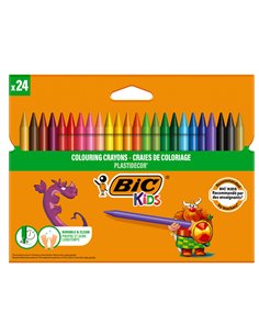 ASTUCCIO 24 PASTELLI KIDS PLASTIDECOR BIC 8297724