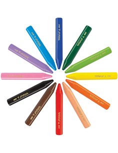 ASTUCCIO 12 PASTELLI KIDS PLASTIDECOR TRIANGLE BIC 8297733 BIC KIDS PASTELLI COLORATI 2