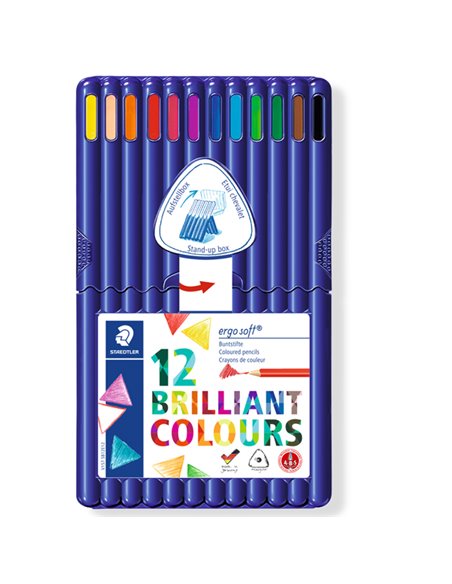 ASTUCCIO 12 MATITE COLORATE ERGO SOFT STAEDTLER 157SB12 STAEDTLER PASTELLI COLORATI