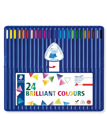 ASTUCCIO 24 MATITE COLORATE ERGO SOFT STAEDTLER 157SB24 STAEDTLER PASTELLI COLORATI