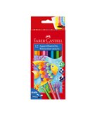 ASTUCCIO 12 PASTELLI COLORATI ACQUERELLABILI RED RANGE FABER CASTELL 114413