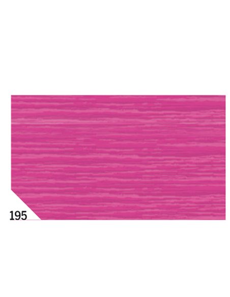 10RT CARTA CRESPA FUCSIA 195 (50X250CM) 48gr/m² Rex Sadoch KR363-195 REX SADOCH CARTA CRESPA-VELINA