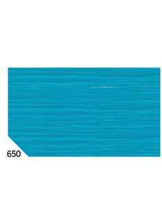 10RT CARTA CRESPA TURCHESE 650 (50X250CM) 48gr/m² Rex Sadoch KR363-650