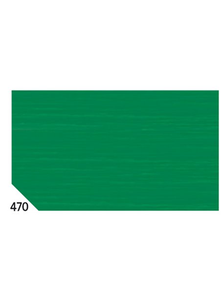 10RT CARTA CRESPA VERDE BANDIERA 470 (50X250CM) 48gr/m² Rex Sadoch KR363-470 REX SADOCH CARTA CRESPA-VELINA