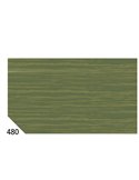 10RT CARTA CRESPA VERDE OLIVA 480 (50X250CM) 48gr/m² Rex Sadoch KR363-480