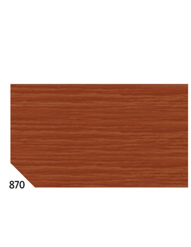 10RT CARTA CRESPA MARRONE 870 (50X250CM) 48gr/m² Rex Sadoch KR363-870 REX SADOCH CARTA CRESPA-VELINA