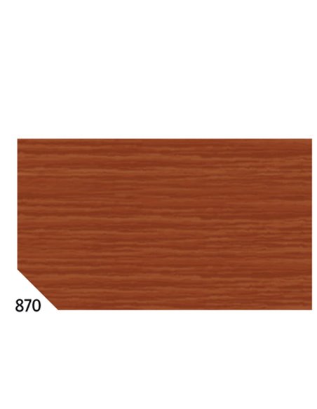 10RT CARTA CRESPA MARRONE 870 (50X250CM) 48gr/m² Rex Sadoch KR363-870 REX SADOCH CARTA CRESPA-VELINA