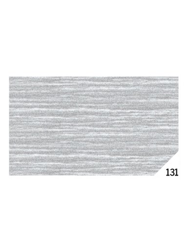 10RT CARTA CRESPA ARGENTO METAL 131 (50X150CM) Rex Sadoch KM3X4-131