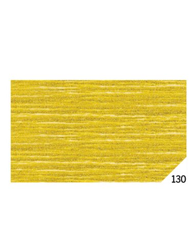10RT CARTA CRESPA ORO METAL 130 (50X150CM) Rex Sadoch KM3X4-130