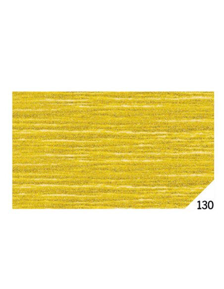 10RT CARTA CRESPA ORO METAL 130 (50X150CM) Rex Sadoch KM3X4-130