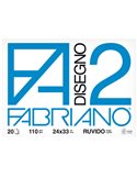 BLOCCO FABRIANO2 (24X33CM) 20FG 110GR RUVIDO 4 ANGOLI 06000516