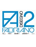 BLOCCO FABRIANO2 (33X48CM) 12FG 110GR LISCIO COLLATO 06200534
