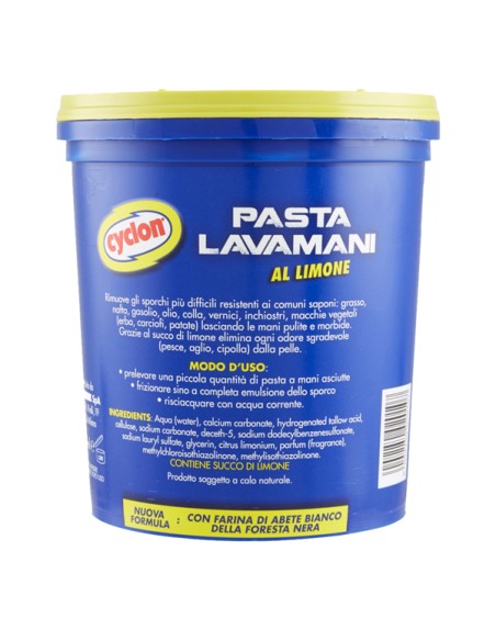 CYCLON PASTA LIMONE 1000g D6019 CYCLON SAPONI E PASTE LAVAMANI