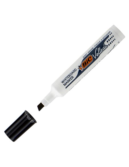 Pennarello VELLEDA 1791 punta scalpello whiteboard nero BIC® 9431931