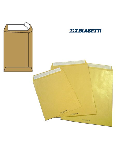 500 BUSTE A SACCO AVANA 230X330MM 100GR C/STRIP MONODEX 831 BLASETTI BUSTE A SACCO