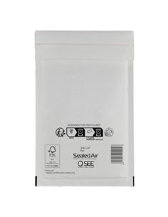 10 Buste imbottite BIANCHE D 18X26cm UTILE MAIL LITE® SEALED AIR® 100405566