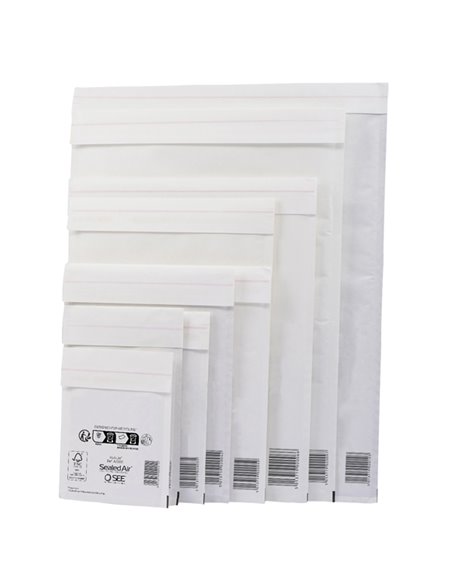 10 Buste imbottite BIANCHE J 30X44cm UTILE MAIL LITE® SEALED AIR® 100405570 SEALED AIR BUSTE IMBOTTITE