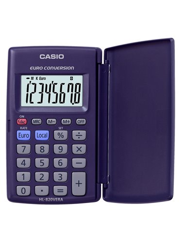 CALCOLATRICE HL-820VERA 8 CIFRE TASCABILE CASIO HL-820VERA-WA-EP