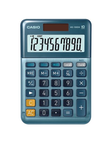 Calcolatrice da tavolo compatta MS-100EM Casio MS-100EM-W-EP