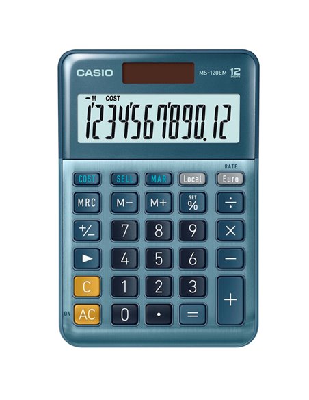 Calcolatrice da tavolo compatta MS-120EM Casio MS-120EM-W-EP