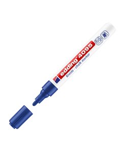 Marcatore EDDING 4095 punta conica gesso liquido blu E-4095 003 EDDING SPECIALI (CD-VETRO-TESSUTI-ECC.)