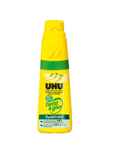 ATTACCATUTTO TwistGlue ReNATURE 35ml S/SOLVENTI 36931 UHU COLLE SPECIALI