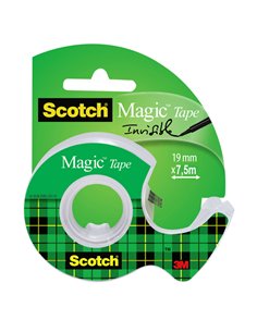 Nastro adesivo Scotch® Magic™ 810 19mmx7,5mt con chiocciola 7100086322