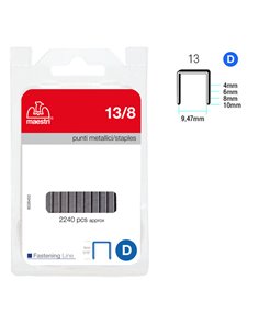 PUNTI 13/8 IN BLISTER DA 2240 P. RO-MA 1110505 RO-MA PUNTI CUCITRICI