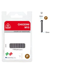 CHIODINI C/TESTA M15 IN BLISTER DA 1700 C. RO-MA 1130803 RO-MA PUNTINE-CHIODINI